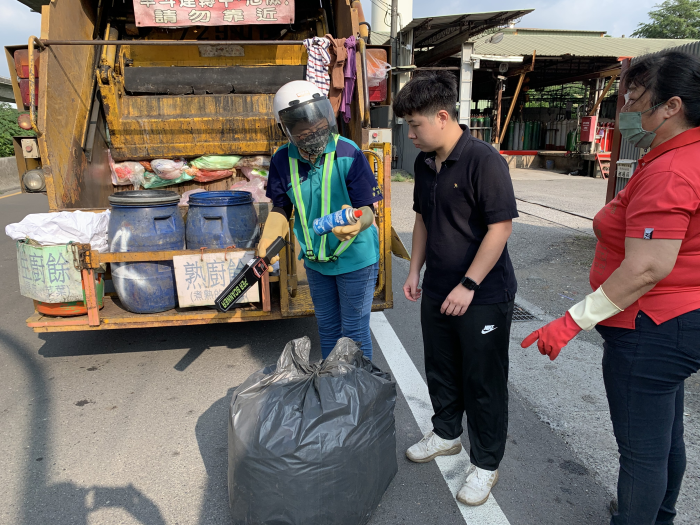 中秋節垃圾檢查發現高壓容器