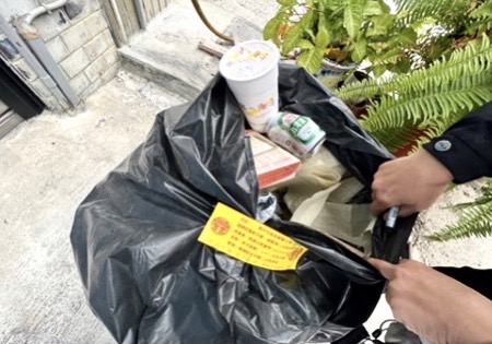 垃圾檢查發現資源回收物