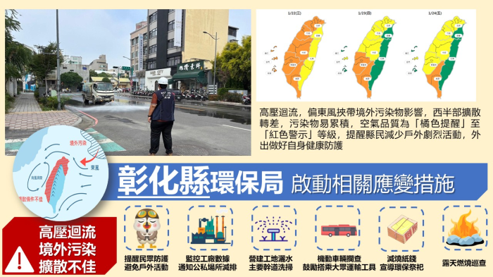 彰化縣環保局啟動空品應變措施