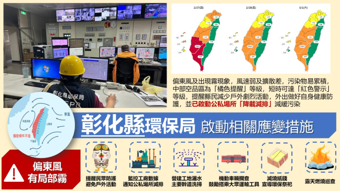 彰化縣空品應變作為宣導