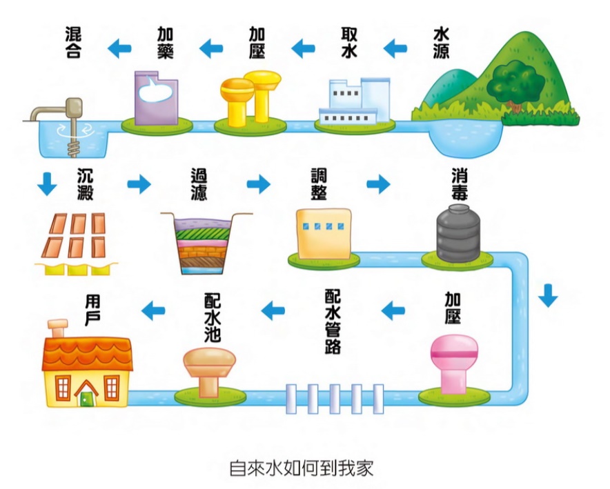 「自來水如何到我家」步驟