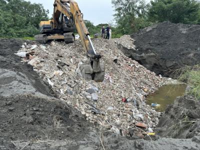 營建廢棄物回填二林中科園區土地1