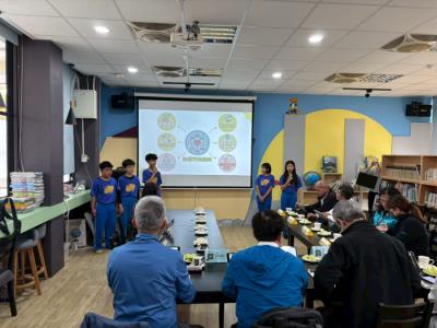 明禮國小臺美綠旗認證-學童向委員簡報