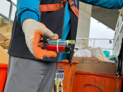 打火機請排空後交付資收車